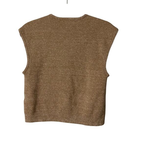 J.Crew Sweater shell with buttons in merino-linen blend Size Large - Picture 2 of 8